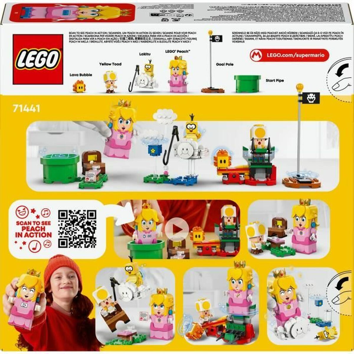 Set de Construcție Lego 71441 LEGO Peach's Adventures Interactive Princess Toy Multicolor - Jucarii si jocuri