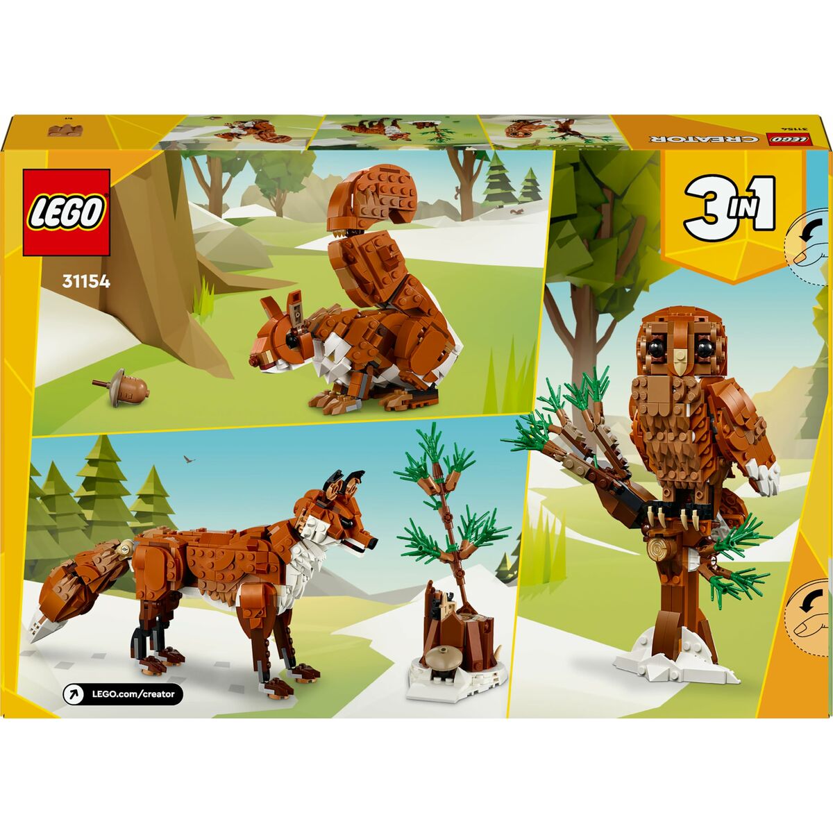 Set de Construcție Lego CREATOR 31154 Red Fox 667 Piese - Jucarii si jocuri