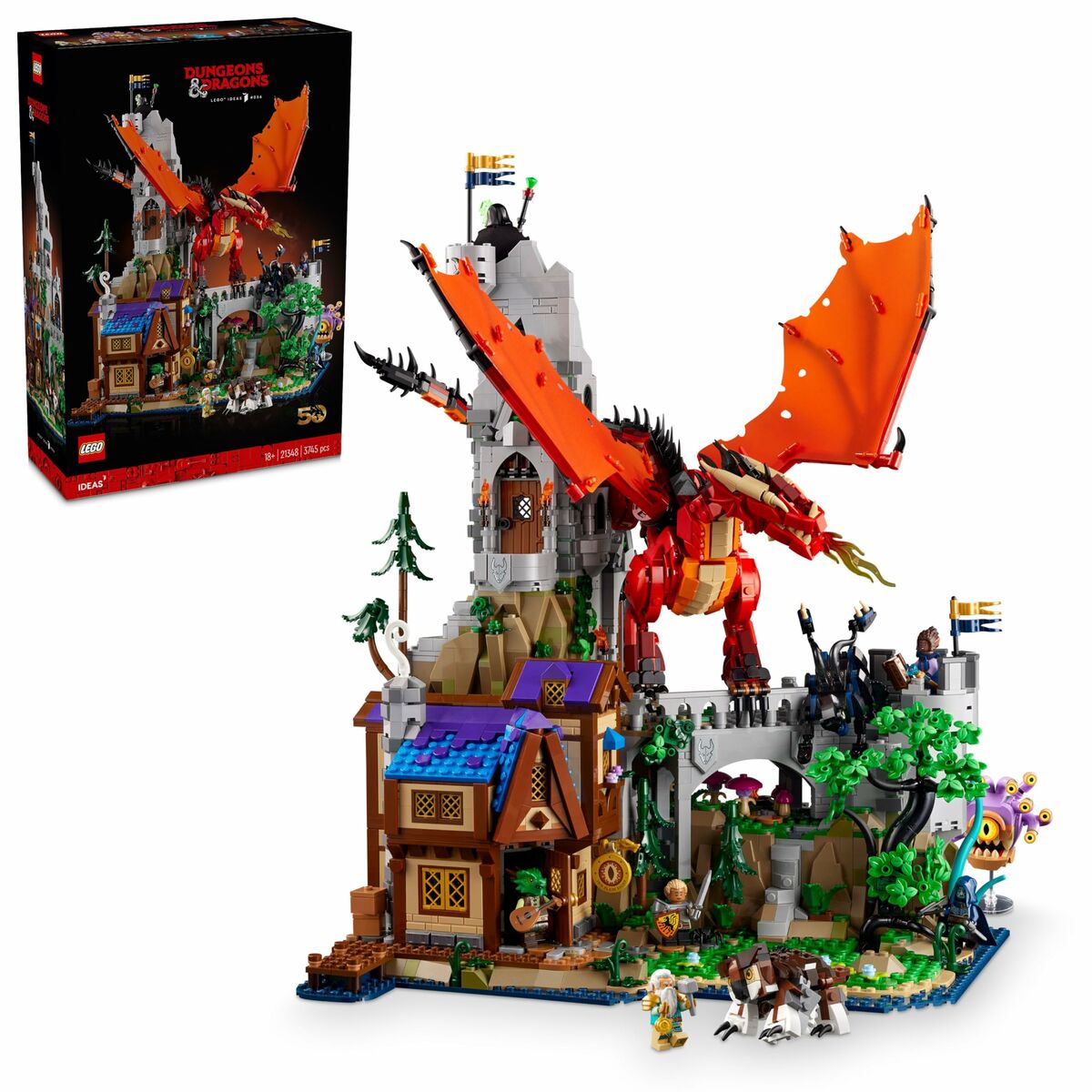 Set de Construcție Lego Cuento del Dragón Rojo - Jucarii si jocuri