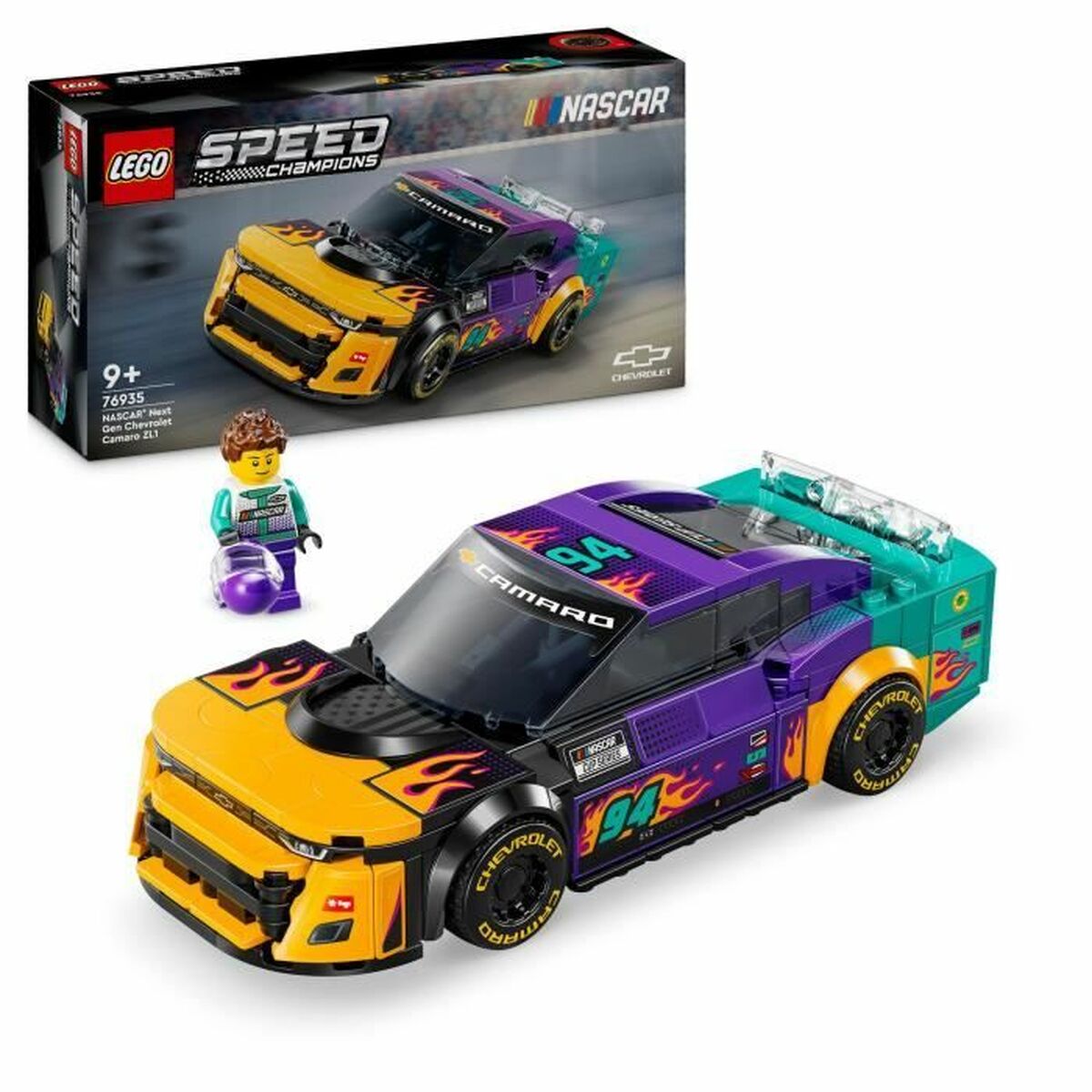Set de Construcție Lego NASCAR Next Gen Chevrolet Camaro ZL1 Multicolor 328 Piese - Jucarii si jocuri