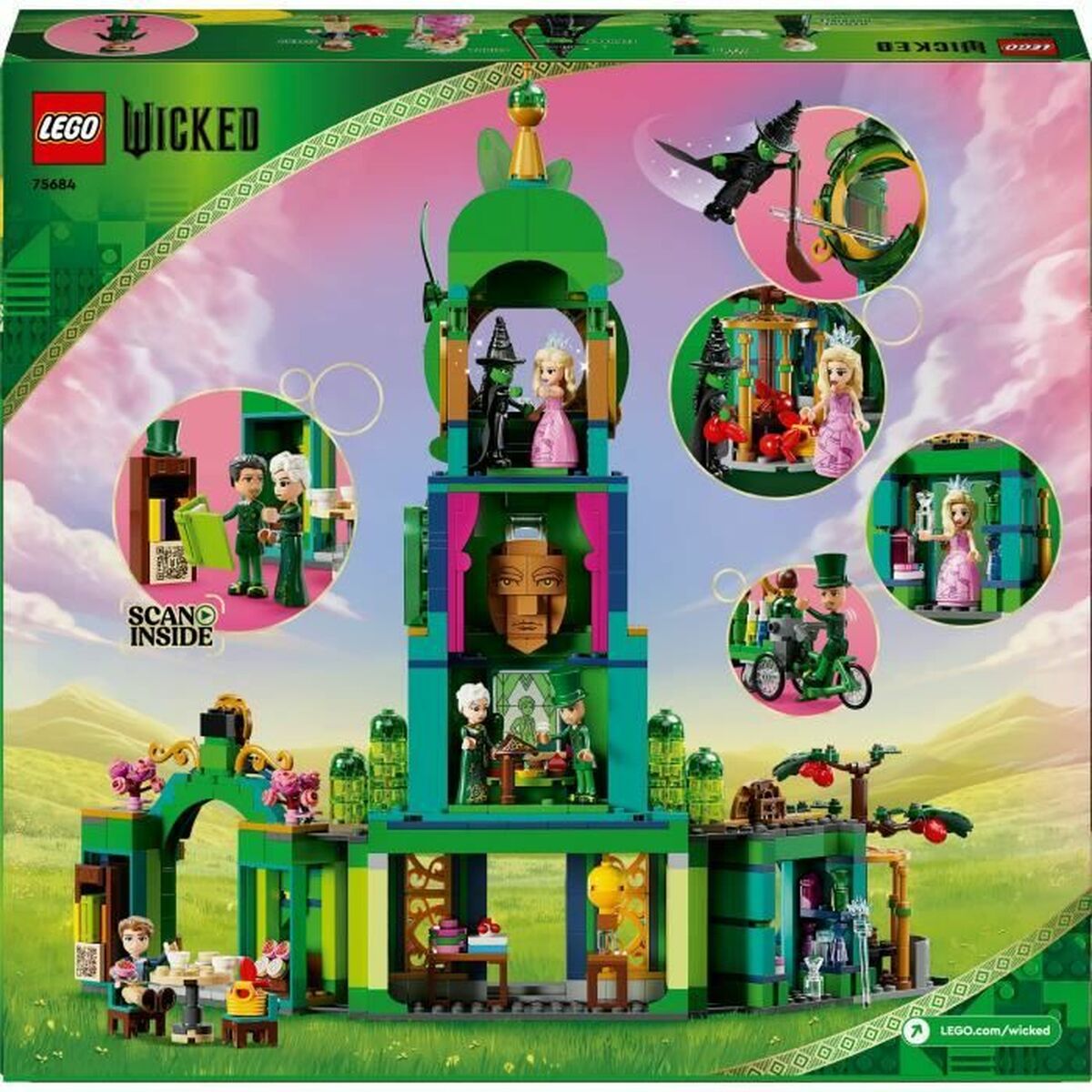 Set de Construcție Lego Wicked 75684 Welcome to Emerald City 945 Piese - Jucarii si jocuri