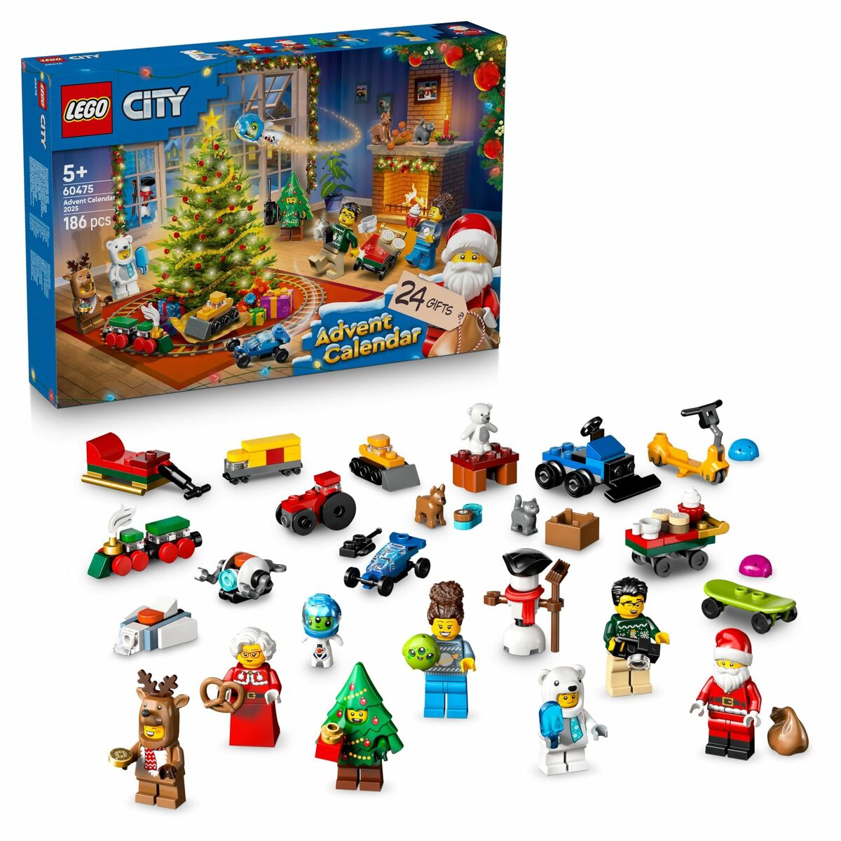 Set de Construcție Lego 60475 Advent Calender 2025 City 186 Piese - Jucarii si jocuri