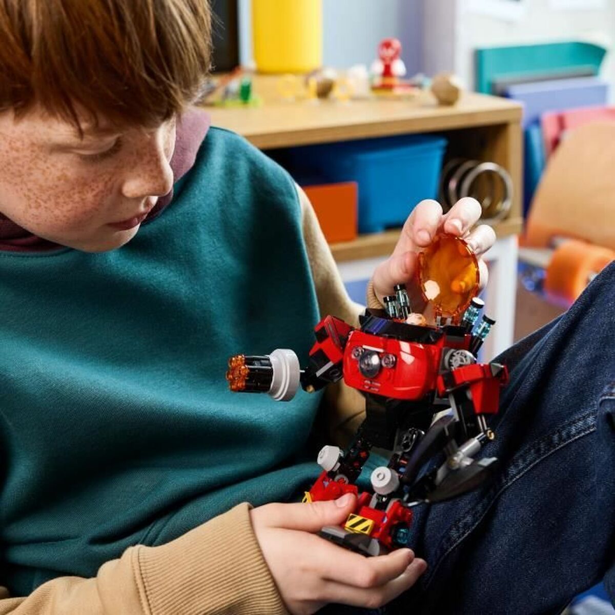 Set de Construcție Lego 77005 Sonic Knuckles VS Dr. Eggman Egg Crusher Mech 350 Piese - Jucarii si jocuri
