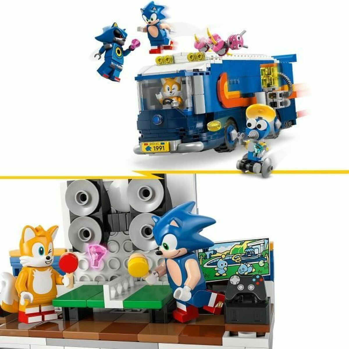 Set de Construcție Lego 77006 Team Sonic Command Truck 747 Piese - Jucarii si jocuri