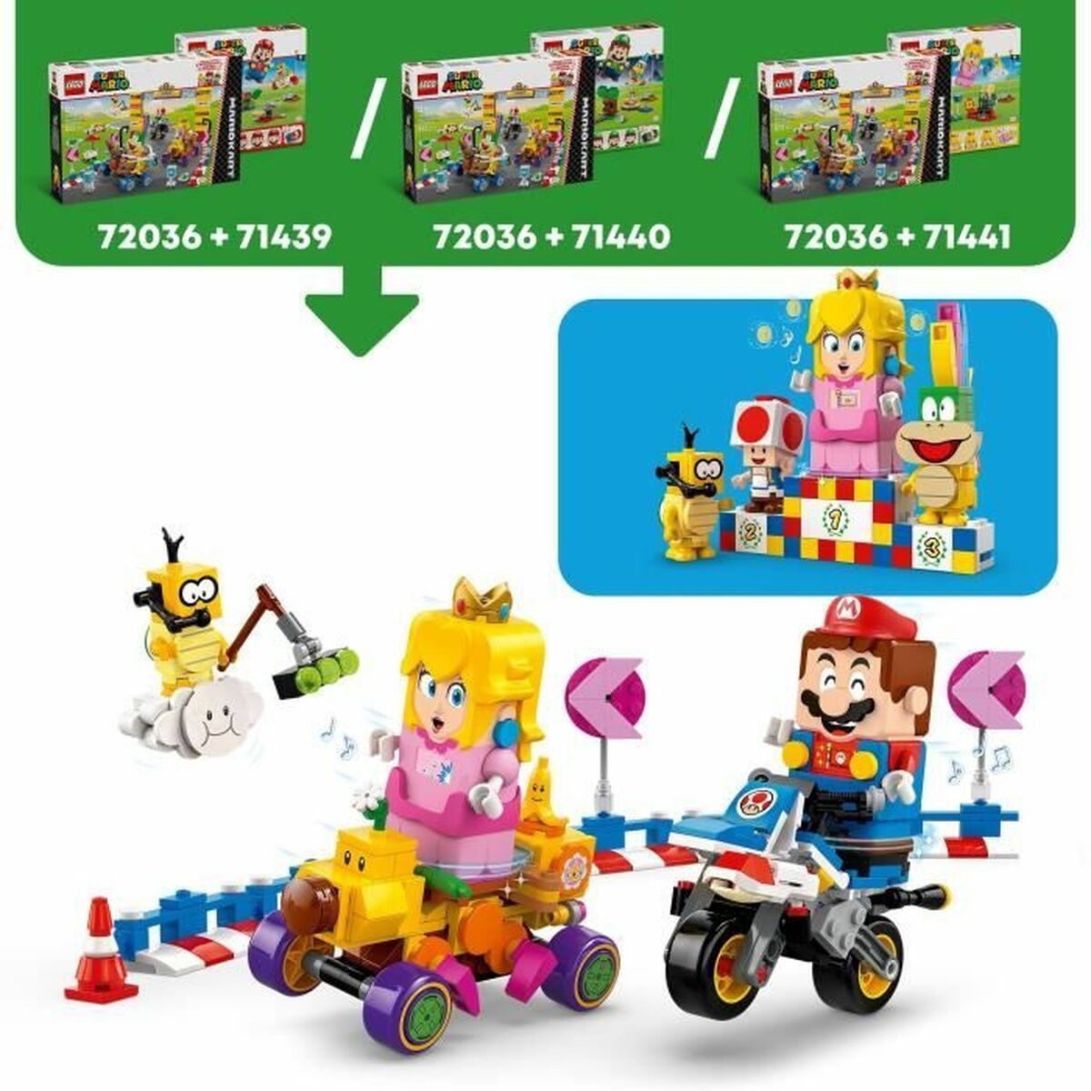 Set de Construcție Lego Super Mario 72036 Mario Kart - Jucarii si jocuri