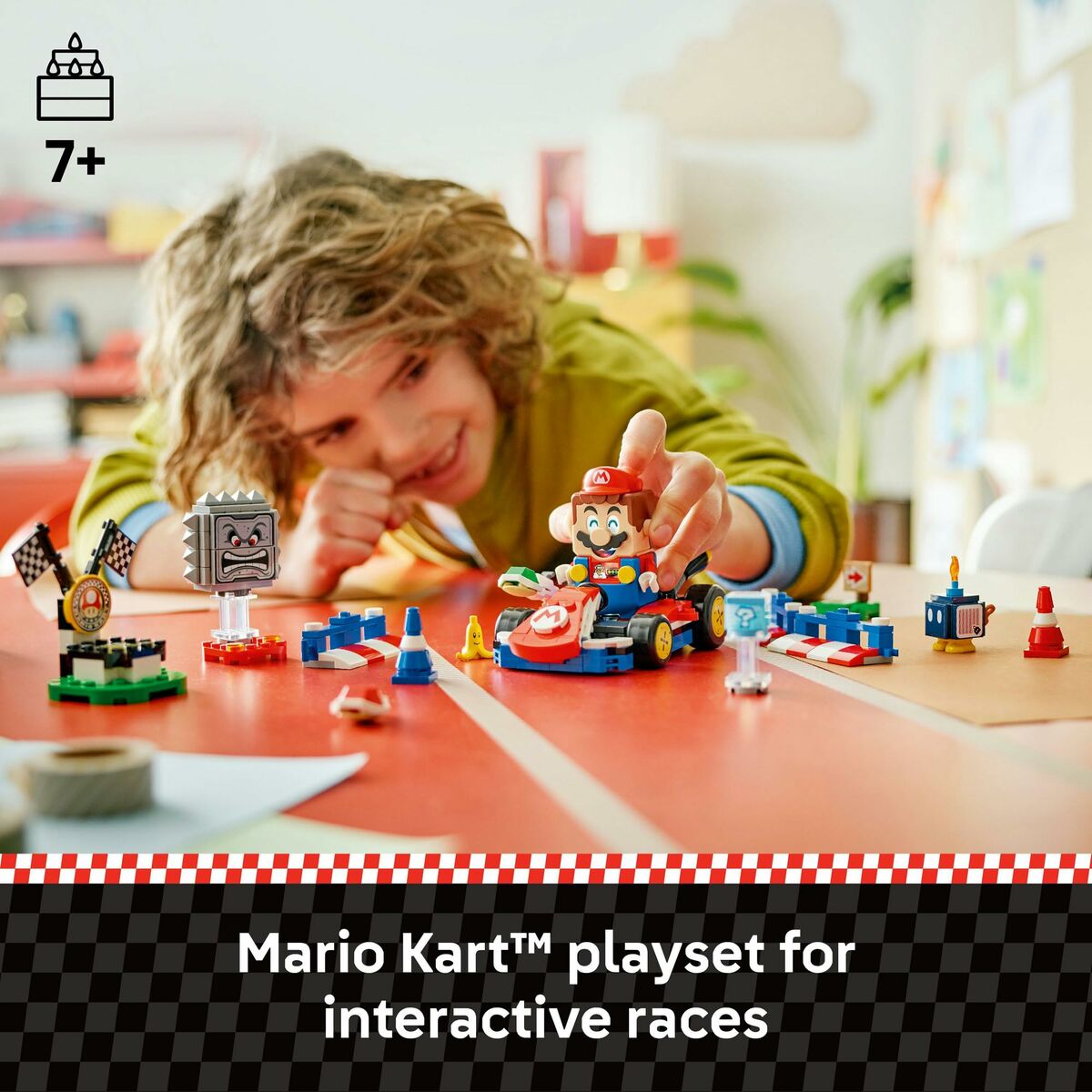 Set de Construcție Lego 72043 Interactive LEGO Mario and Standard Kart 278 Piese - Jucarii si jocuri