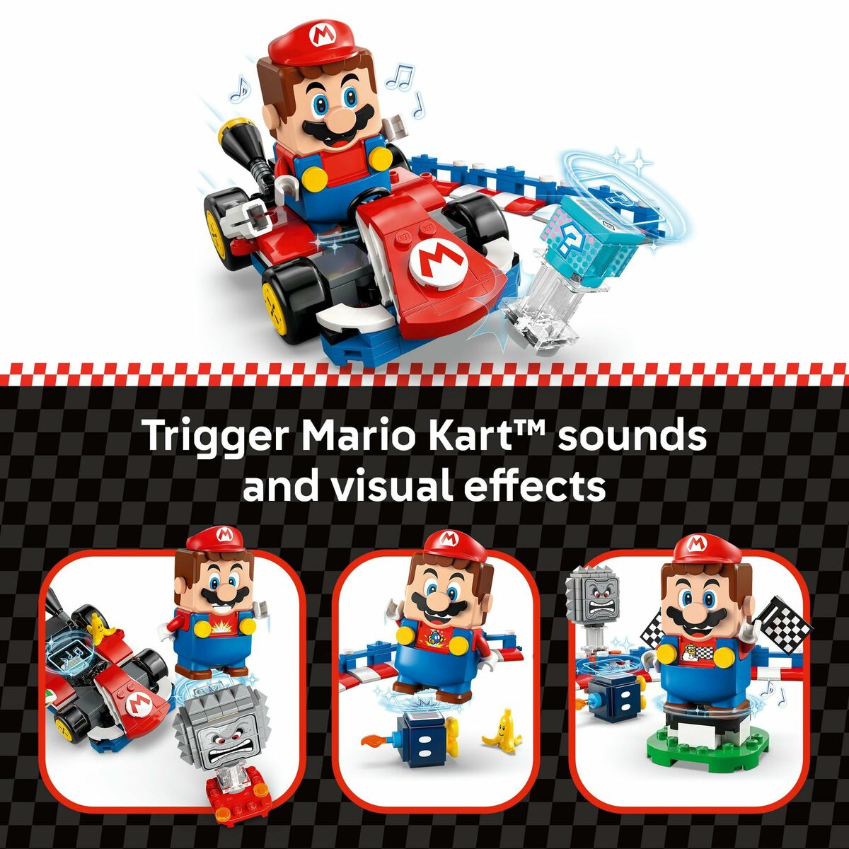 Set de Construcție Lego 72043 Interactive LEGO Mario and Standard Kart 278 Piese - Jucarii si jocuri