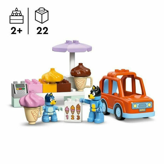 Set de Construcție Lego Duplo 10458 Ice Cream Trip with Bluey 22 Piese - Jucarii si jocuri
