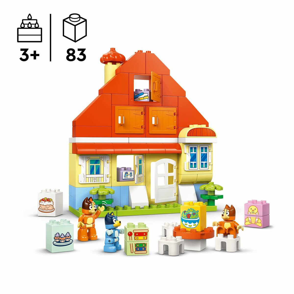 Set de Construcție Lego DUPLO 10459 Bluey's Family House with Memory 83 Piese - Jucarii si jocuri