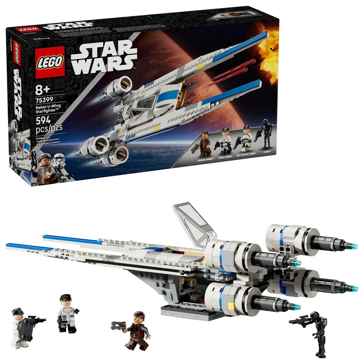 Set de Construcție Lego STAR WARS 75399 Rebel U-Wing Starfighter 594 Piese - Jucarii si jocuri