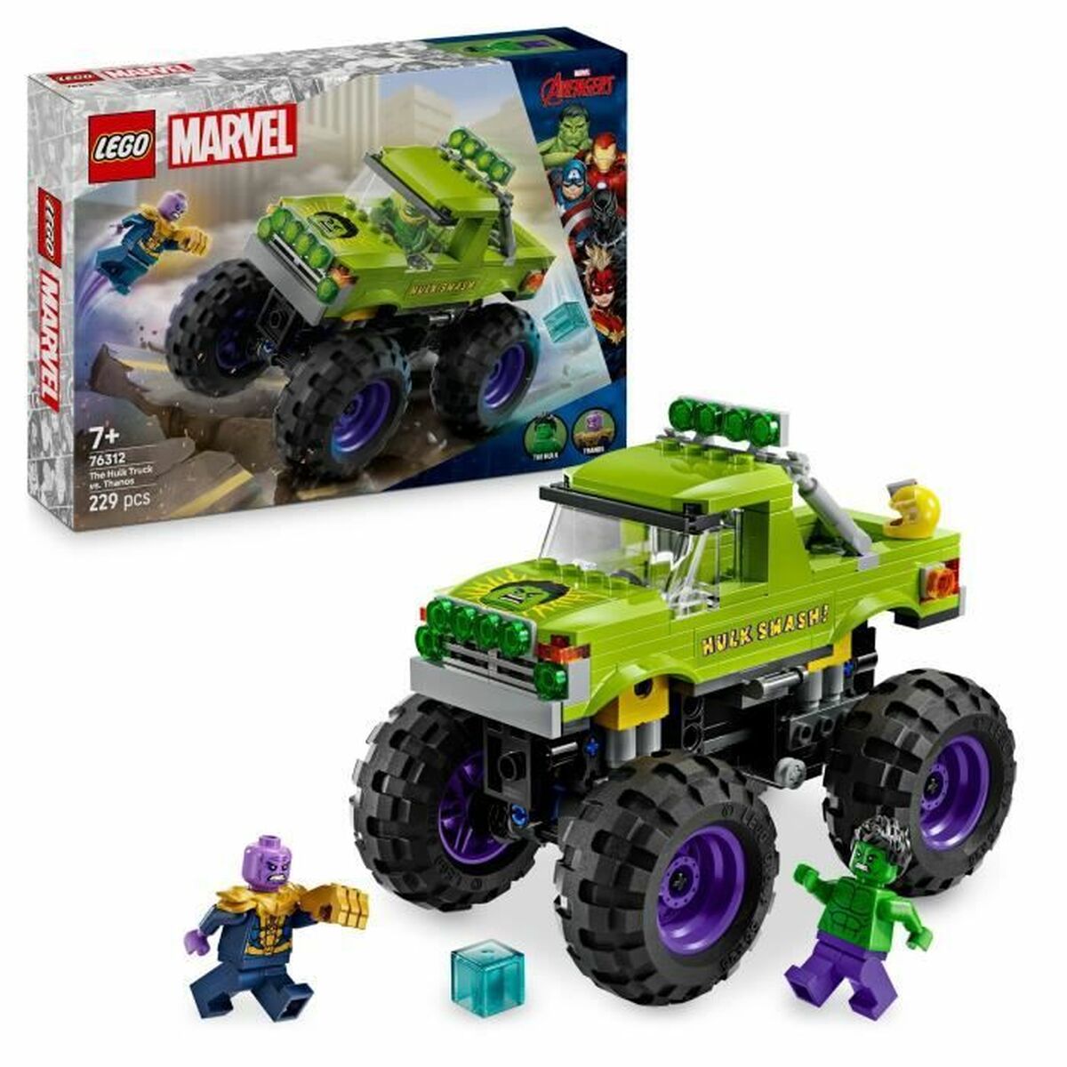Set de Construcție Lego 76312 Hulk vs. Thanos Off-Roader - Jucarii si jocuri