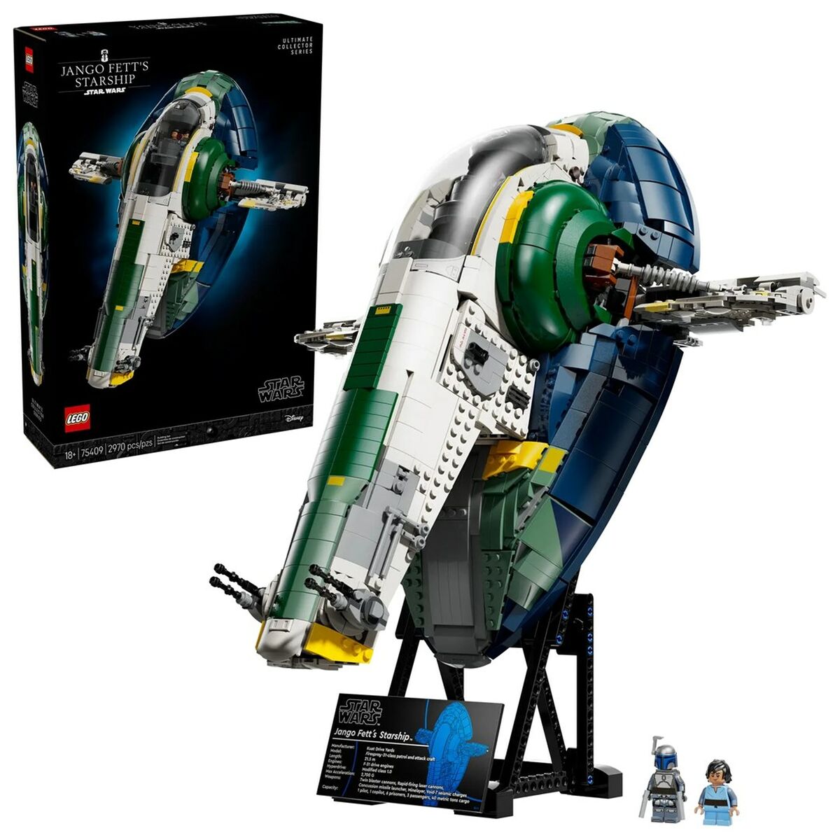 Set de Construcție Lego STAR WARS 75409 Jango Fett's Starship 2970 Piese - Jucarii si jocuri
