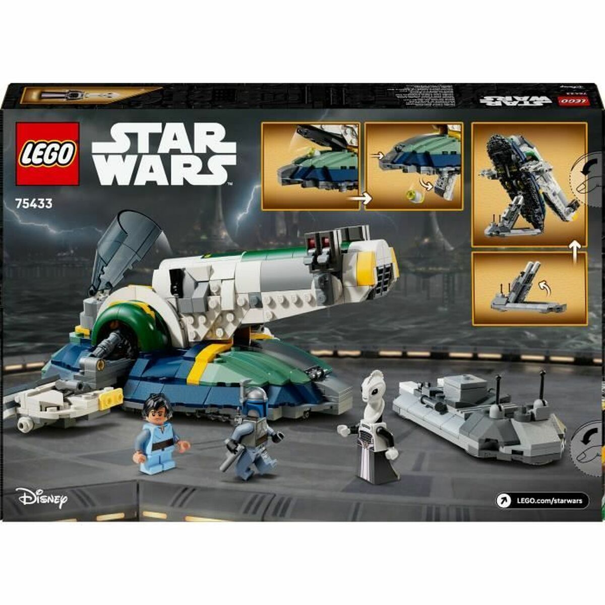 Set de Construcție Lego 75433 Jango Fett's Starship 707 Piese - Jucarii si jocuri