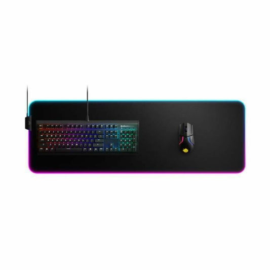 Covoraș de șoarece SteelSeries QcK Prism Cloth XL Gaming Negru 90 x 30 cm LED RGB Multicolor - Tehnică de calcul, Accesorii