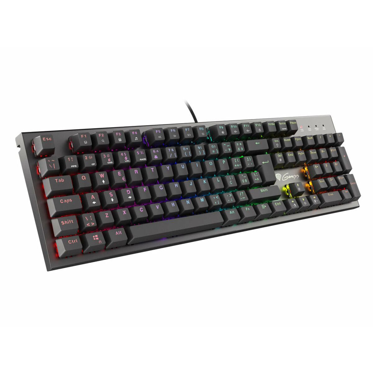 Tastatură Gaming Genesis NKG-1818 Negru Qwerty Spaniolă Qwerty portugheză - Tehnică de calcul, Accesorii