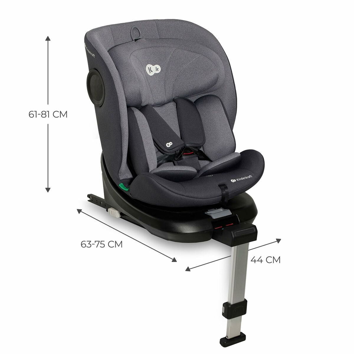 Scaun Auto Kinderkraft KCI36000GRY0000 Gri - Bebelus, Scaune auto și accesorii