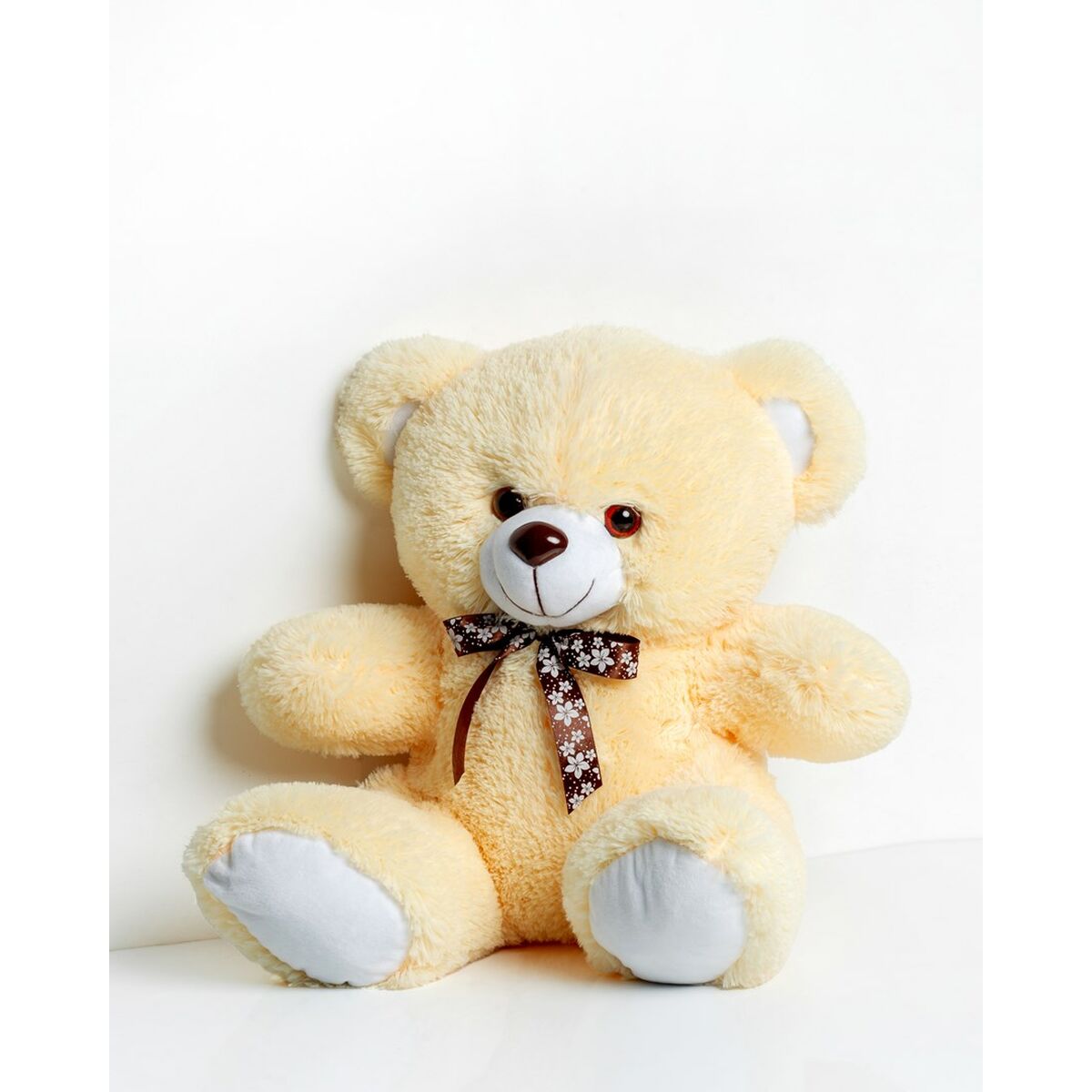 Urs de Pluș GO GIFT TOMMY 65 CR Crem Flauș 65 cm - Jucarii si jocuri, Jucării de pluș