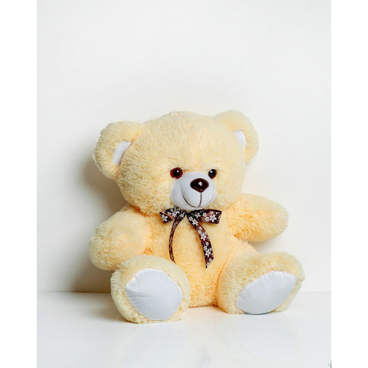 Urs de Pluș GO GIFT TOMMY 65 CR Crem Flauș 65 cm - Jucarii si jocuri, Jucării de pluș