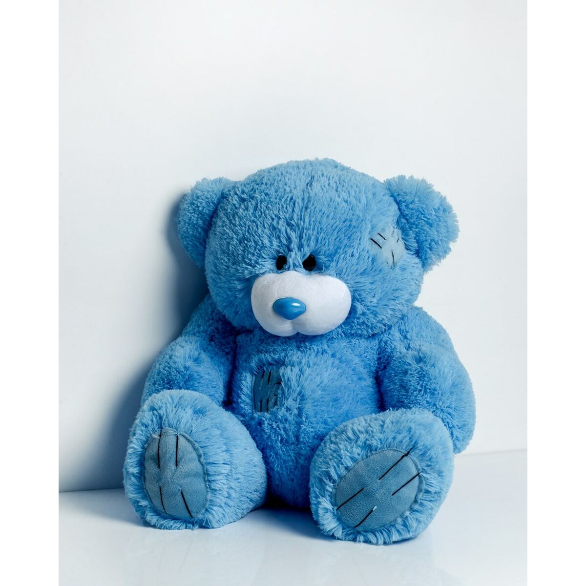 Urs de Pluș GO GIFT TEDDY 60 BL Albastru Flauș 60 cm - Jucarii si jocuri, Jucării de pluș