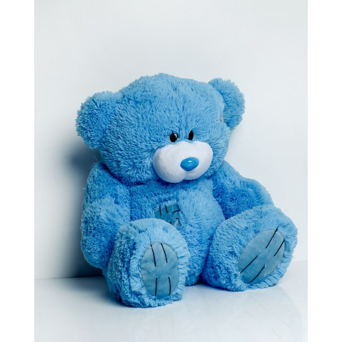 Urs de Pluș GO GIFT TEDDY 60 BL Albastru Flauș 60 cm - Jucarii si jocuri, Jucării de pluș