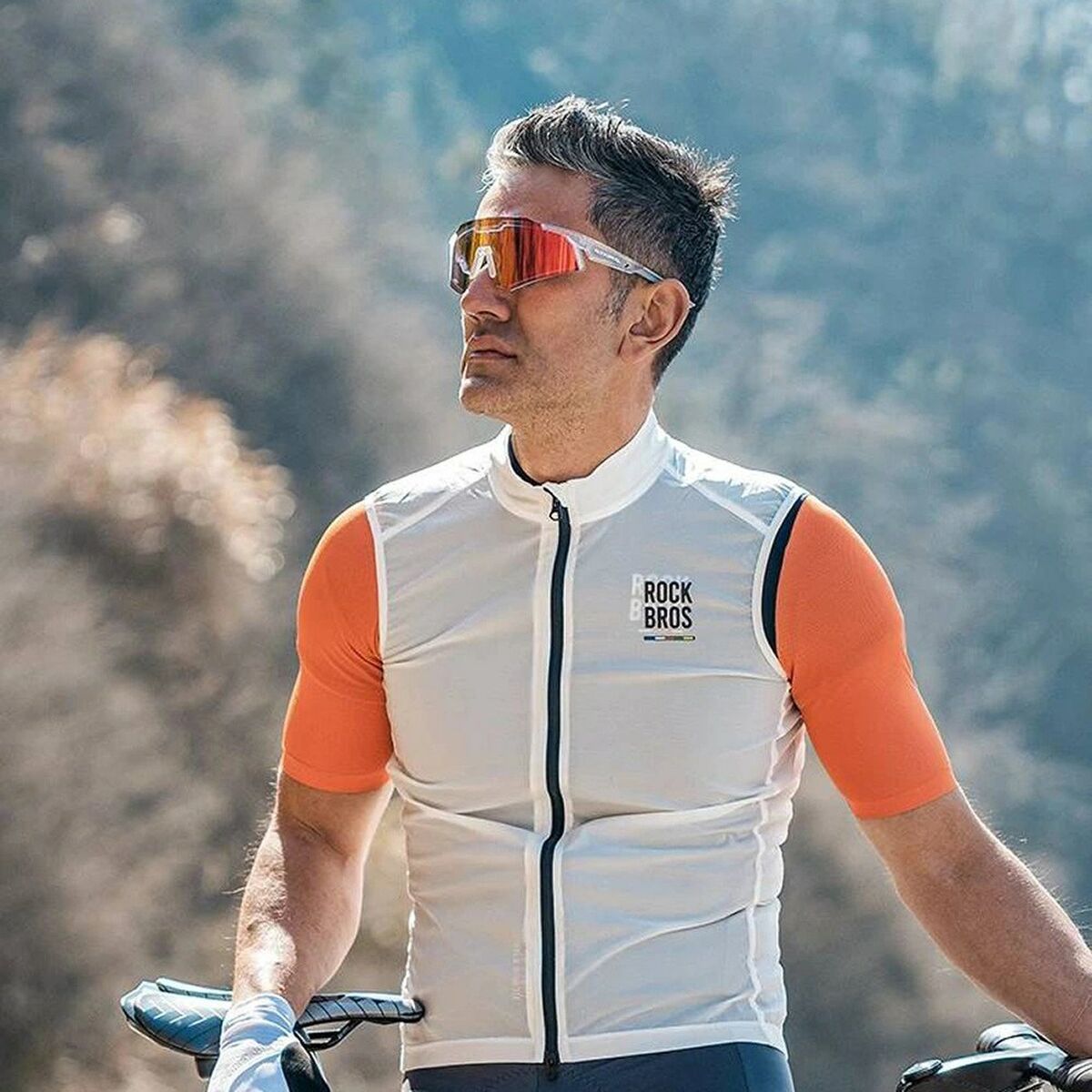 Ochelari de ciclism Rockbros 157248 Alb Negru - Sport și în aer liber, Ciclism