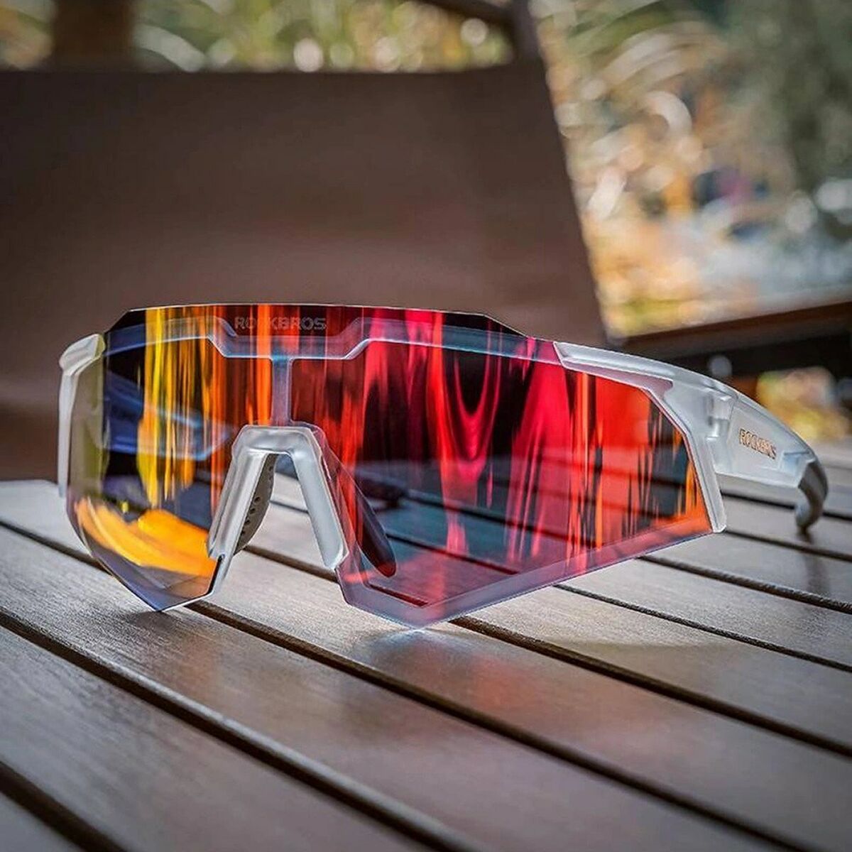 Ochelari de ciclism Rockbros 157248 Alb Negru - Sport și în aer liber, Ciclism