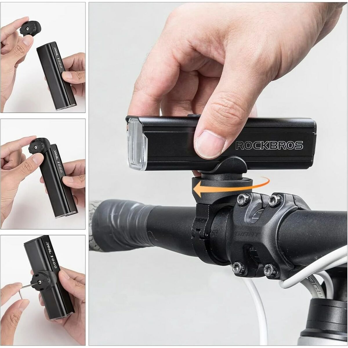 Lanternă LED pentru Bicicletă Rockbros 157353 - Sport și în aer liber, Ciclism