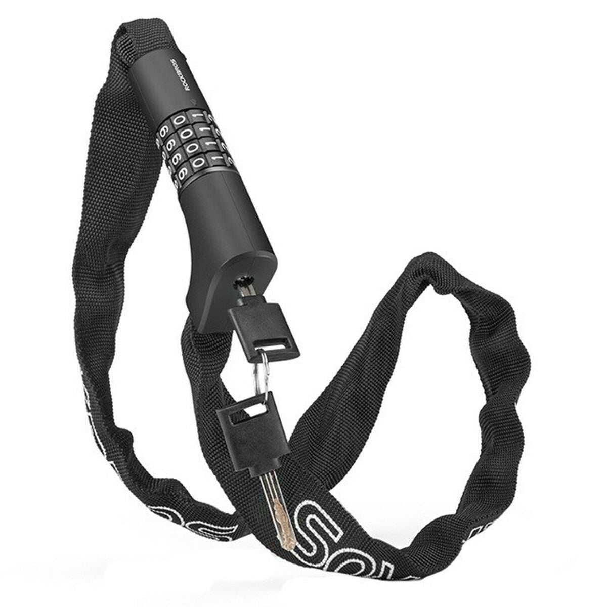 Lacăt cu cheie Rockbros 3230002001 Negru - Sport și în aer liber, Ciclism