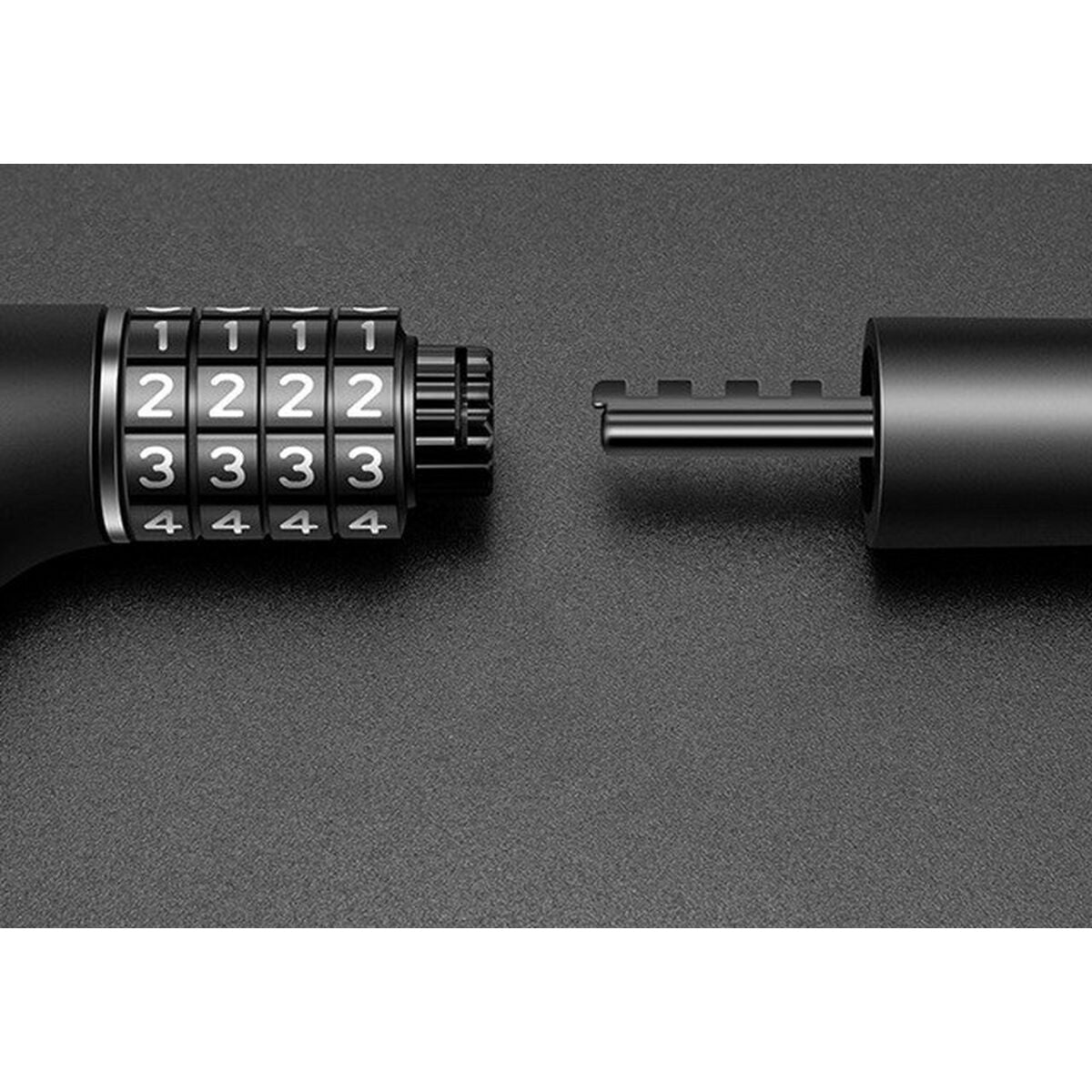 Lacăt cu cheie Rockbros 3230002001 Negru - Sport și în aer liber, Ciclism