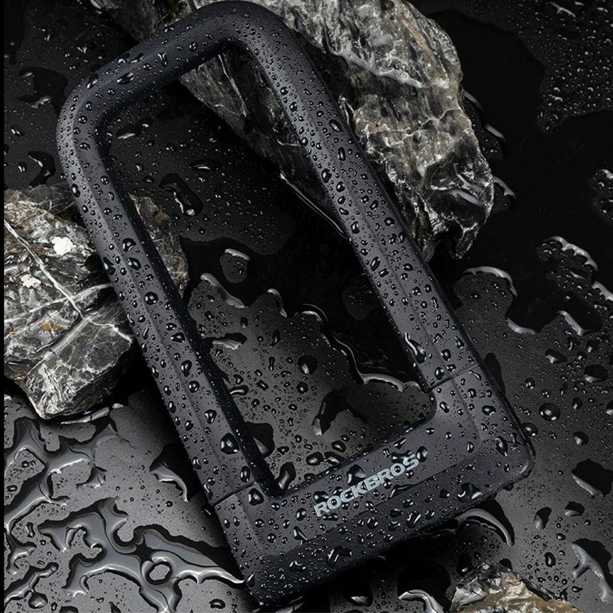 Lacăt cu cheie Rockbros 157366 Negru - Sport și în aer liber, Ciclism
