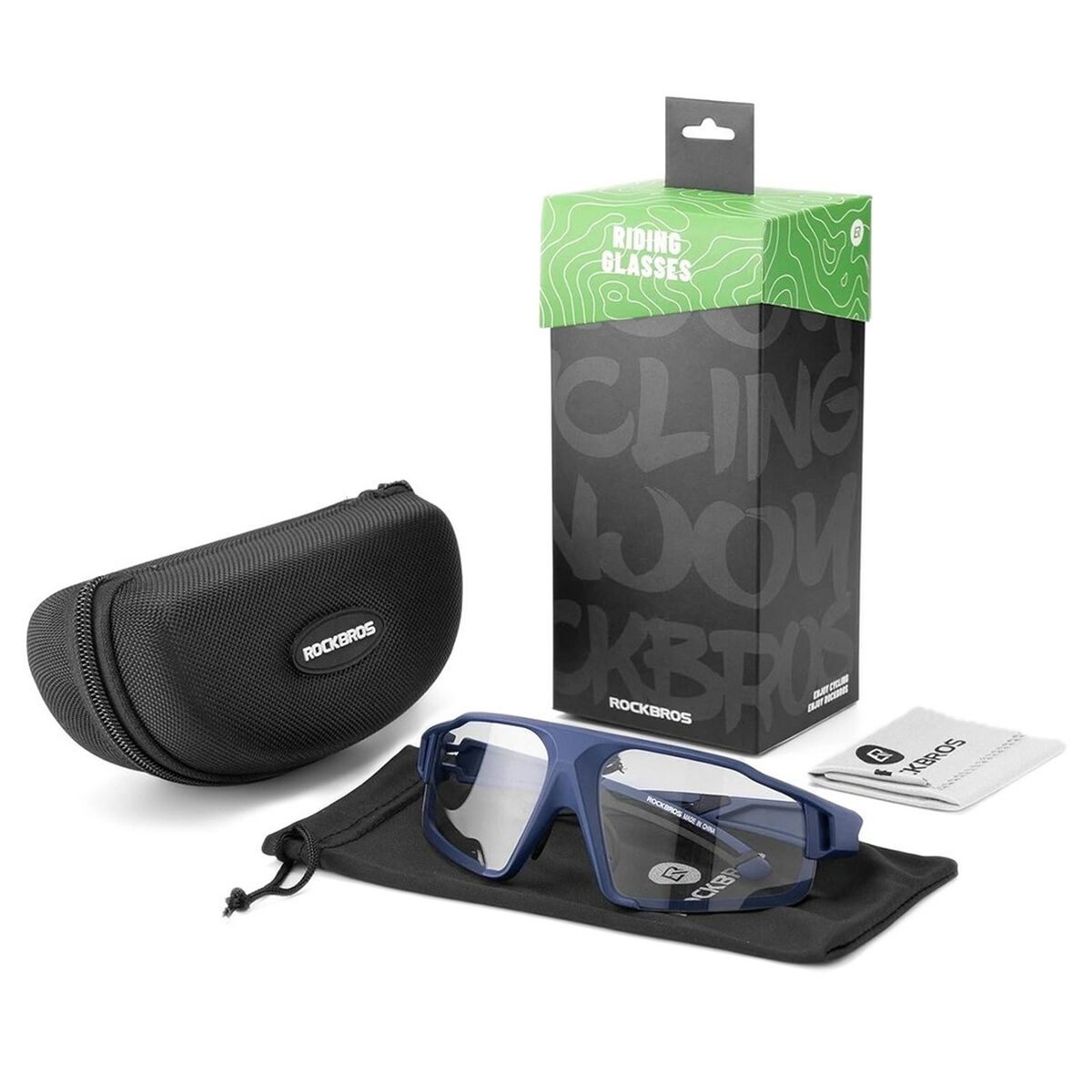 Ochelari de ciclism Rockbros 163750 Albastru Negru - Sport și în aer liber, Ciclism