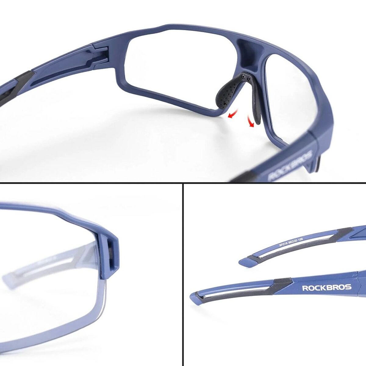 Ochelari de ciclism Rockbros 163750 Albastru Negru - Sport și în aer liber, Ciclism