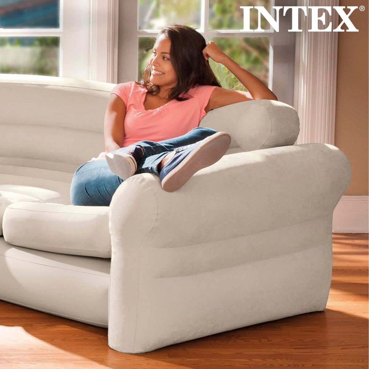 Canapea Gonflabilă Intex 257 x 76 x 203 cm Dulap de colt - Acasă și bucătărie, Mobilă