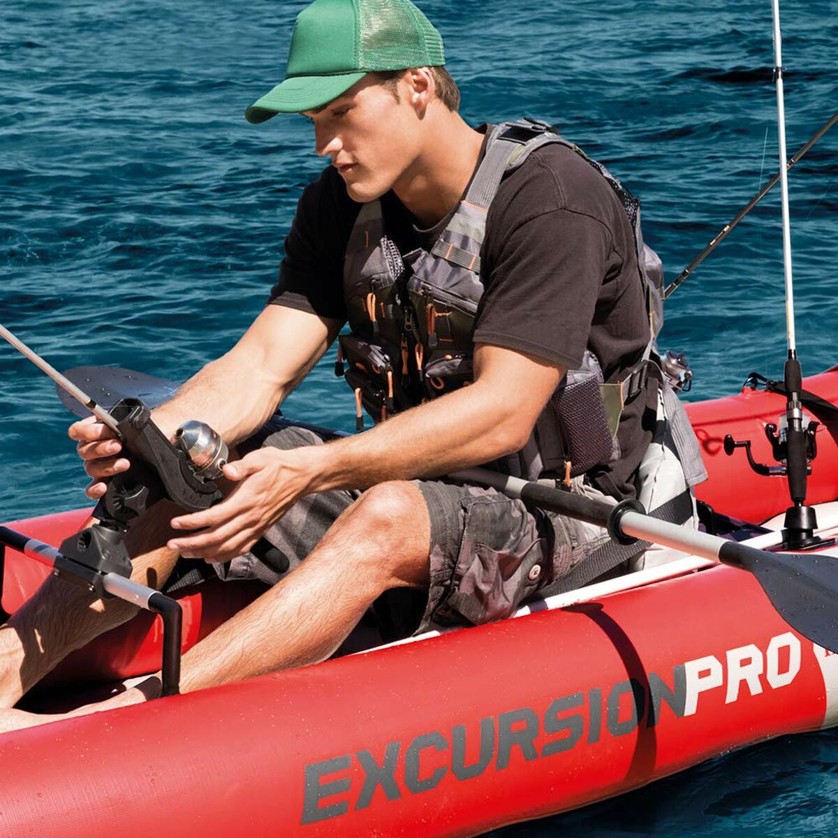 Canoe Gonflabilă Intex Excursion Pro Gonflabil 94 x 46 x 384 cm - Sport și în aer liber, Sporturi acvatice