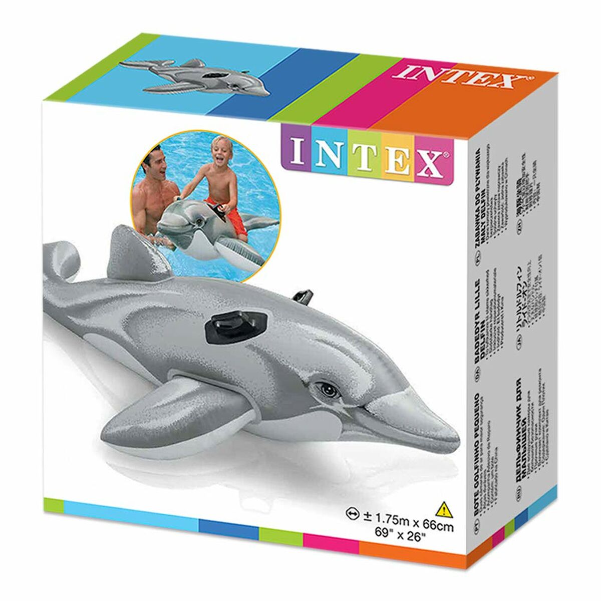 Figurină Gonflabilă pentru Piscină Intex Lil' Dolphin Ride-On - Jucarii si jocuri, În aer liber și sport