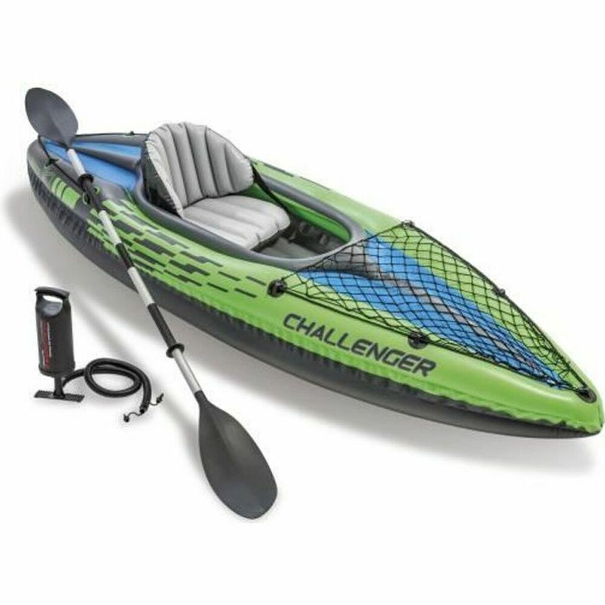Canoe Gonflabilă Intex Challenger K1 Verde Gonflabil 274 x 33 x 76 cm - Sport și în aer liber, Sporturi acvatice