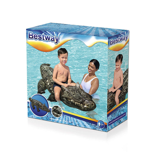 Flotor gonflabil Bestway Crocodil 193 x 94 cm - Jucarii si jocuri, În aer liber și sport