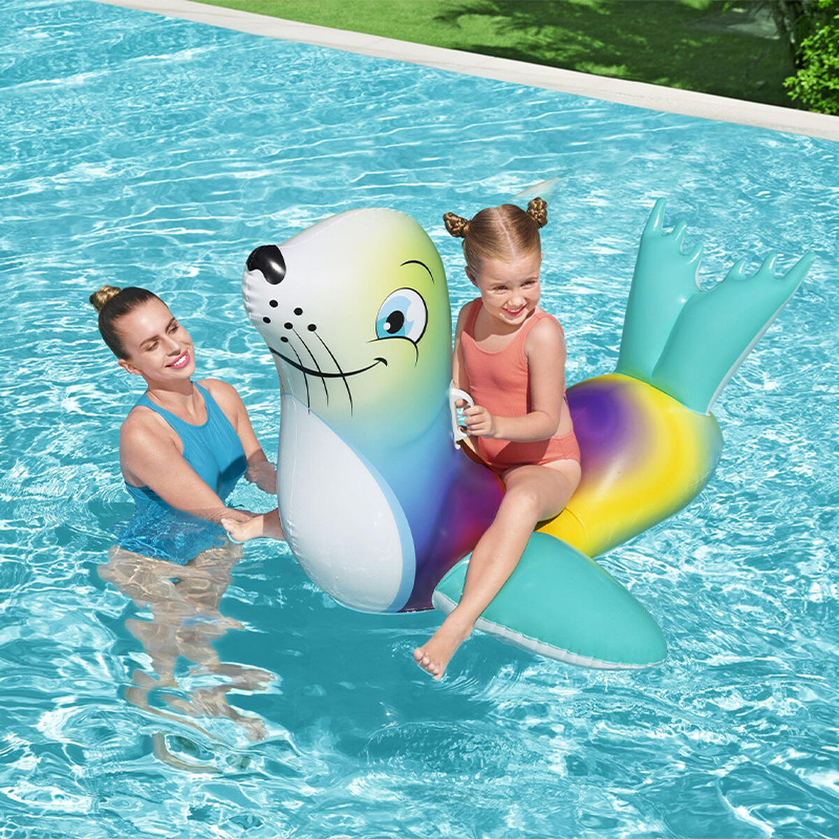 Flotor gonflabil Bestway Focă 157 x 114 cm - Jucarii si jocuri, În aer liber și sport