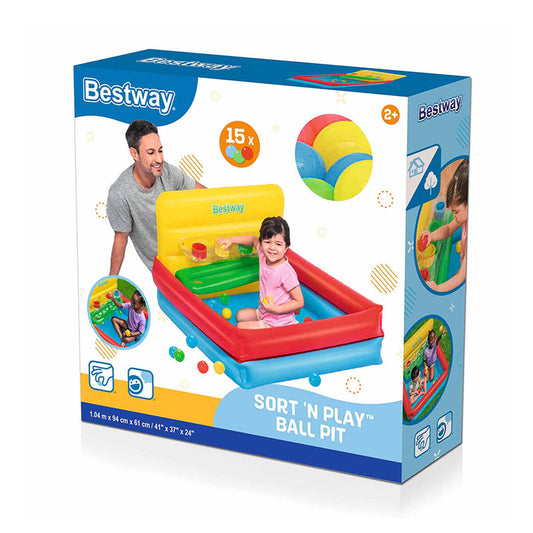 Bestway Piscină Inflatable Copii Jocuri cu Bile 104x94x61 cm +2 Ani Grădină 52546 - Jucarii si jocuri, În aer liber și sport