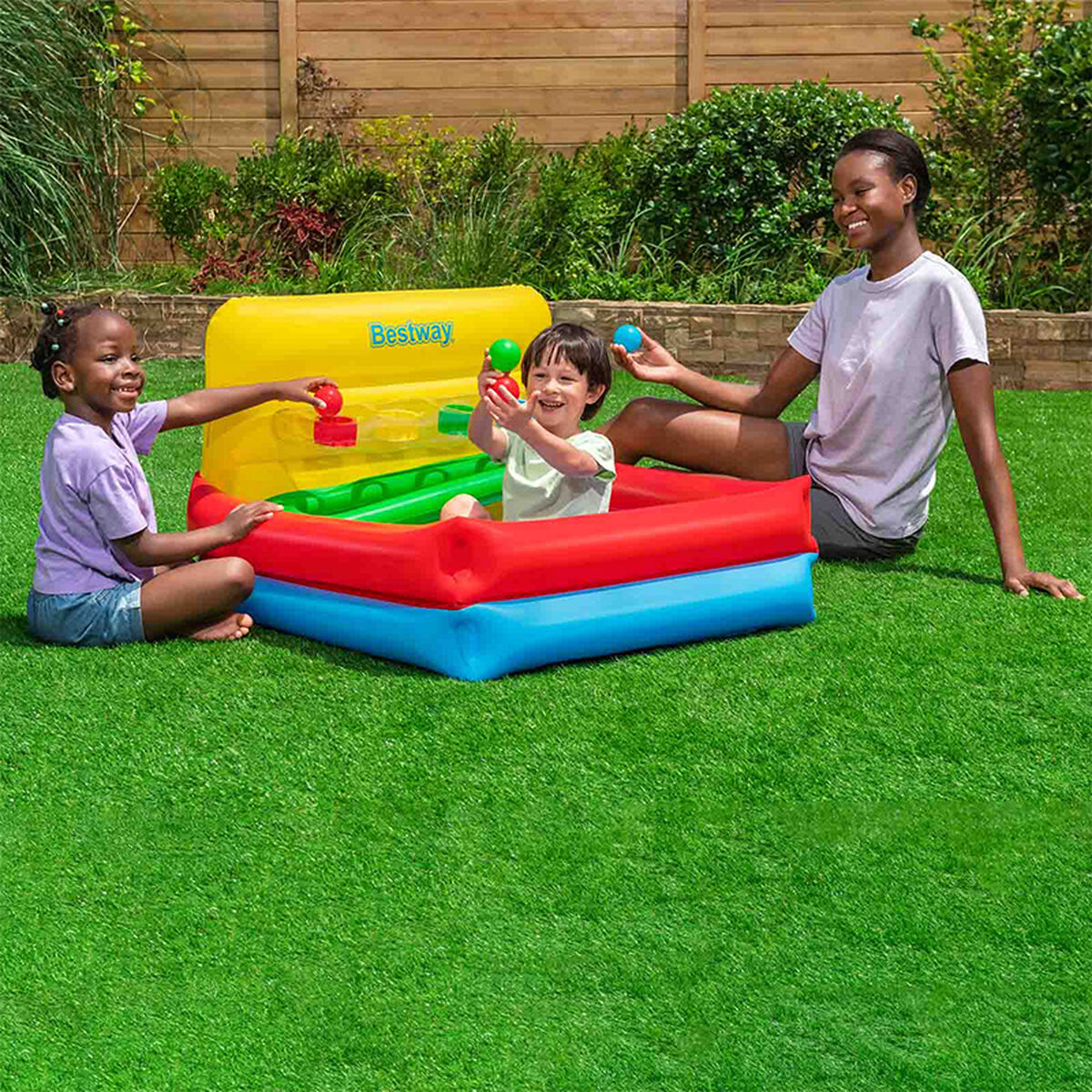 Bestway Piscină Inflatable Copii Jocuri cu Bile 104x94x61 cm +2 Ani Grădină 52546 - Jucarii si jocuri, În aer liber și sport