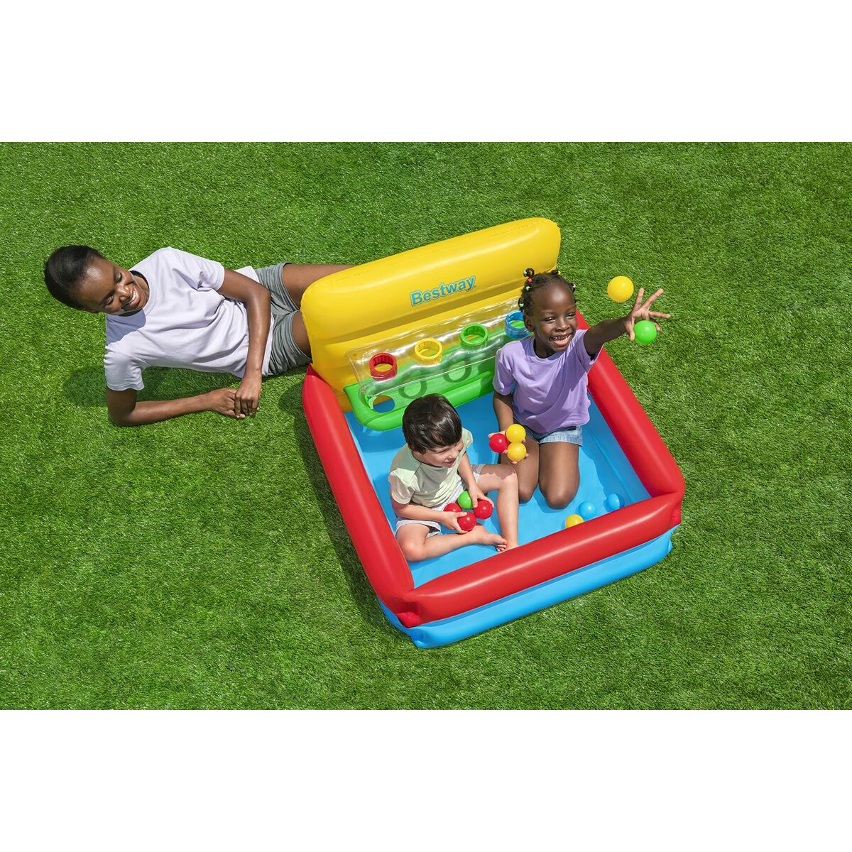 Bestway Piscină Inflatable Copii Jocuri cu Bile 104x94x61 cm +2 Ani Grădină 52546 - Jucarii si jocuri, În aer liber și sport