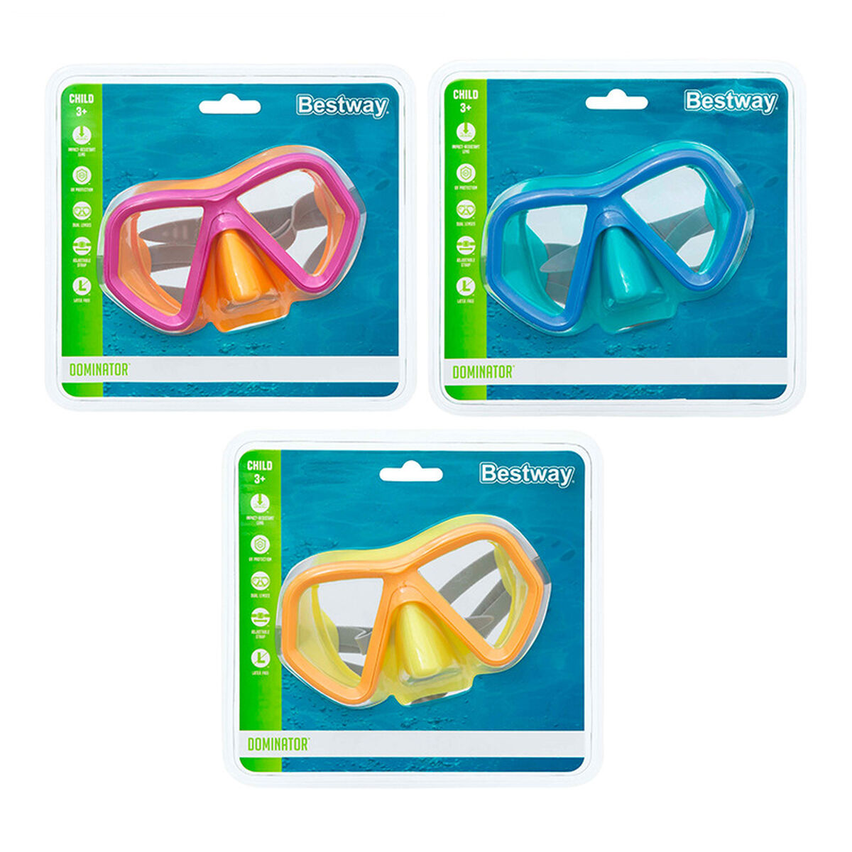 Mască de scufundare Bestway Infantil (1 Unități) - Sport și în aer liber, Sporturi acvatice
