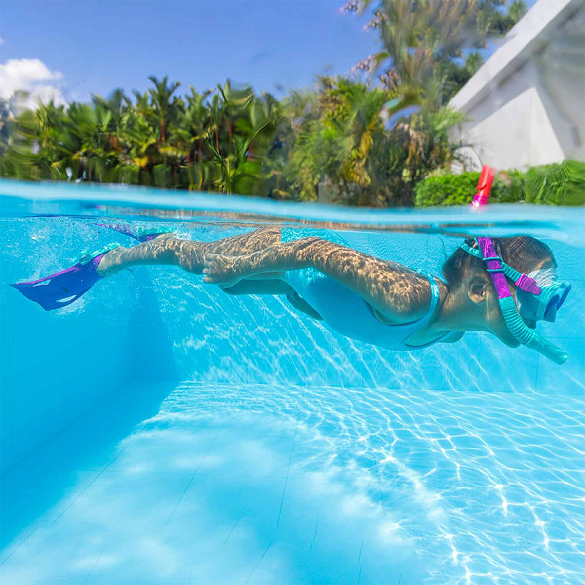 Ochelari de Scufundare cu Tub și Labe de Înot Bestway 37-41 - Sport și în aer liber, Sporturi acvatice