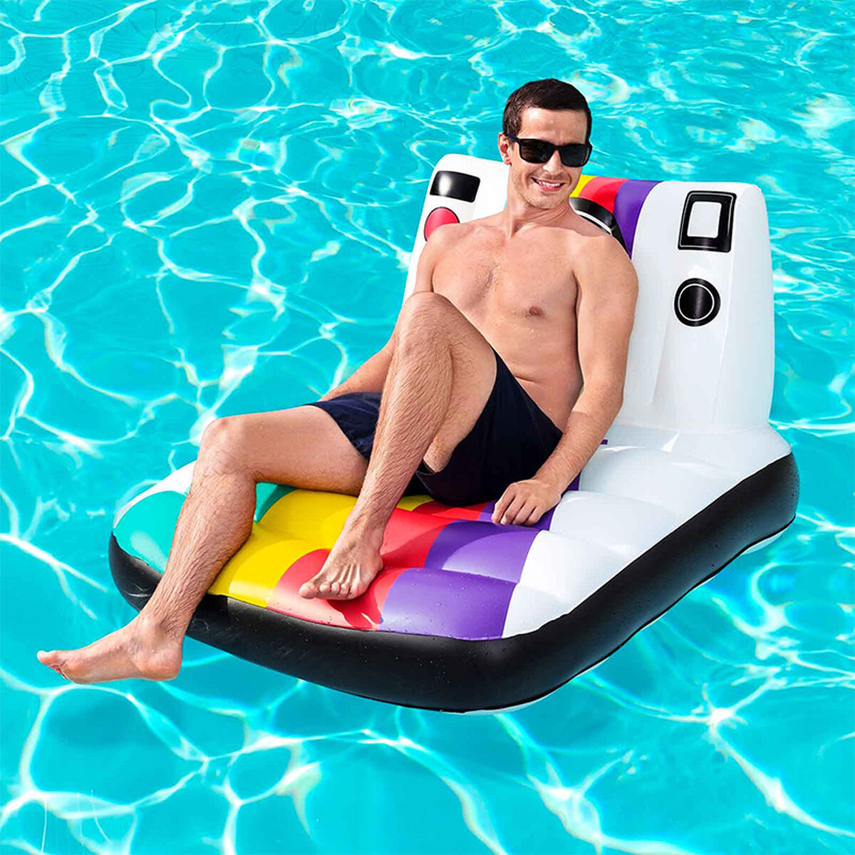 Scaun gonflabil pentru piscină Bestway Aparat foto 127 x 102 cm - Jucarii si jocuri, În aer liber și sport