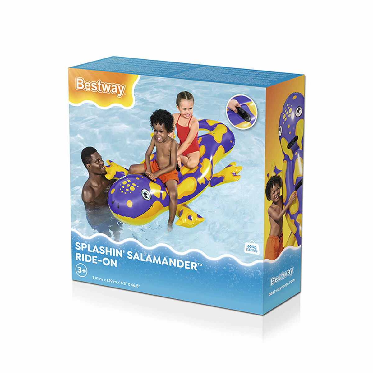 Flotor gonflabil Bestway Salamandră 191 x 119 cm - Jucarii si jocuri, În aer liber și sport