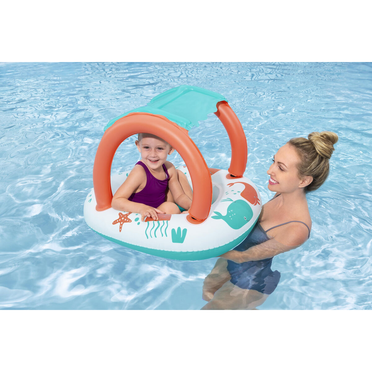 Bestway Barca Inflabila Copii Confort 84x67 cm +3 Ani Plaja si Piscina 34203 - Jucarii si jocuri, În aer liber și sport