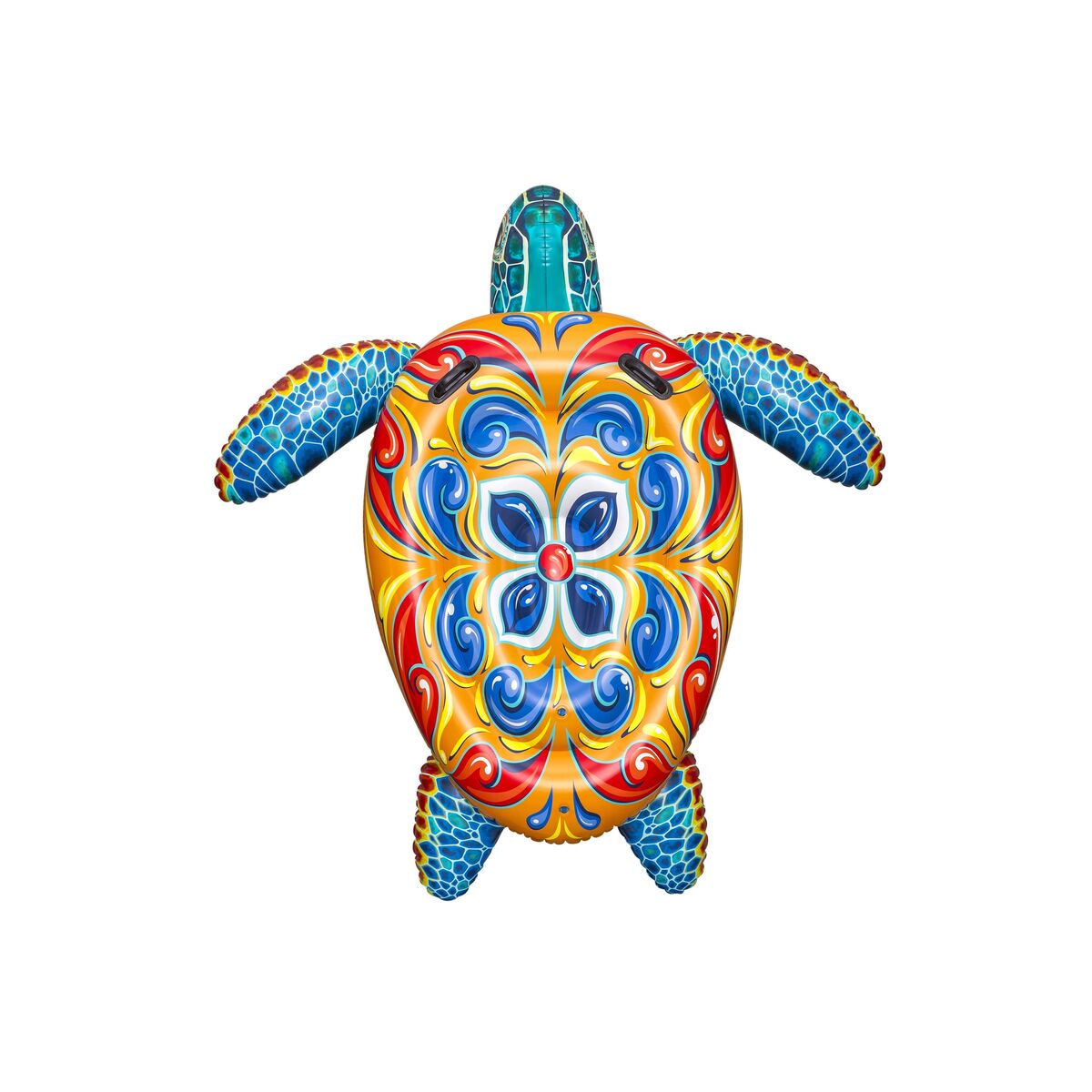 Bestway Figură Inflatable Țestoasă Mediteraneană cu Mânere 183x173 cm +3 Ani Plajă/Piscină 41523 - Jucarii si jocuri, În aer liber și sport