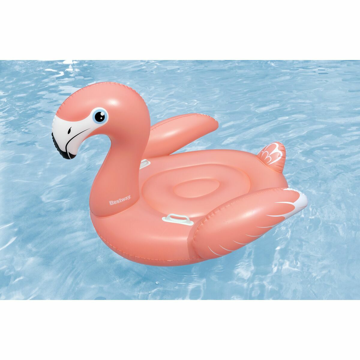 Bestway Figură Inflatable Flamingo cu Mânere 168x120 cm +3 Ani Plajă și Piscină 41526 - Jucarii si jocuri, În aer liber și sport
