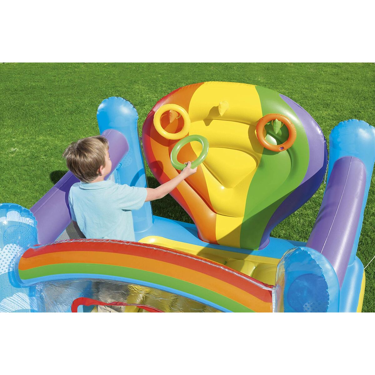 Castel gonflabil Bestway Curcubeu 175 x 173 x 137 cm - Jucarii si jocuri, În aer liber și sport