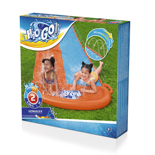 Tobogan acvatic Bestway 488 x 138 cm Glisant Double - Jucarii si jocuri, În aer liber și sport